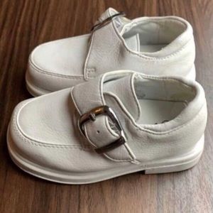 Little Boys White Dress Shoes